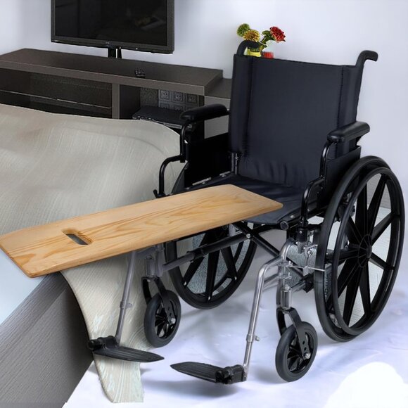 Deluxe Transfer Board and Slide Board with Handles, Mobility Aid - Picture 6 of 7